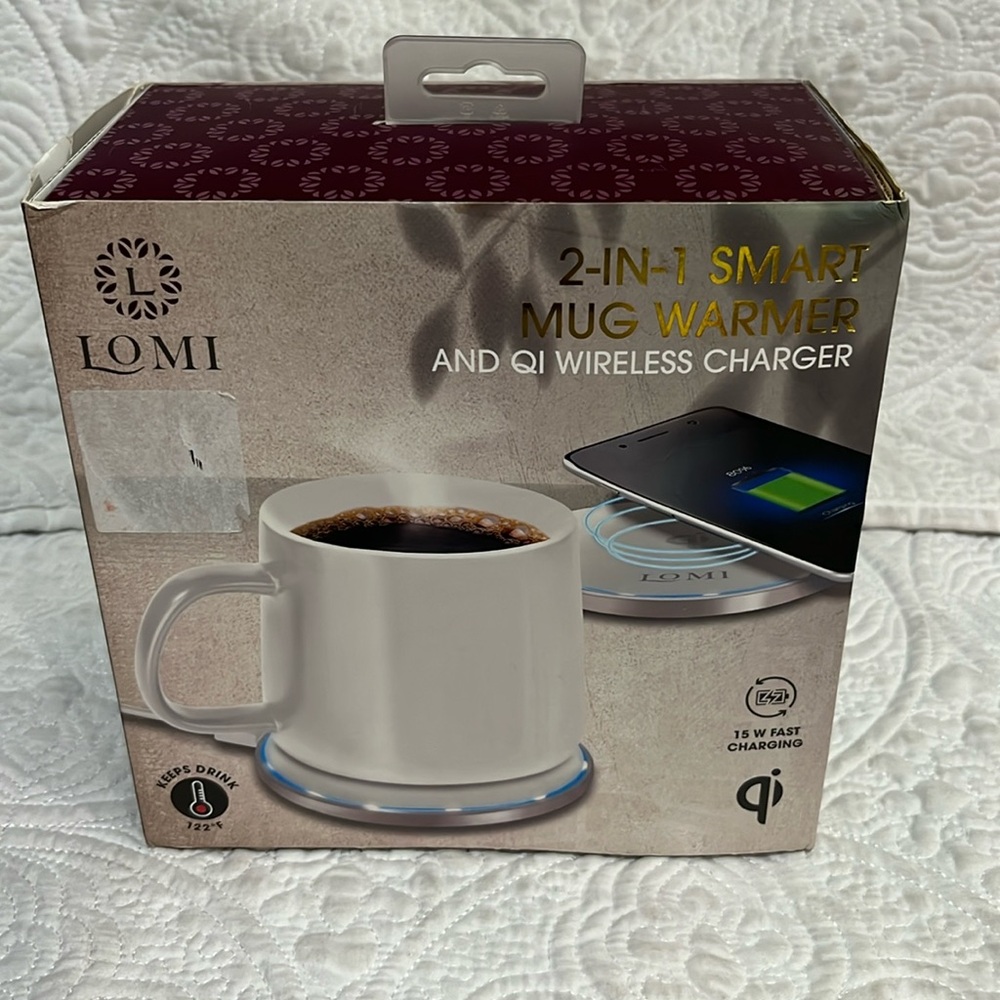 Lomi 2 in 1‎ smart mug warmer, new